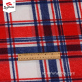 Inggris Periksa Print Fleece Tartan Fabric